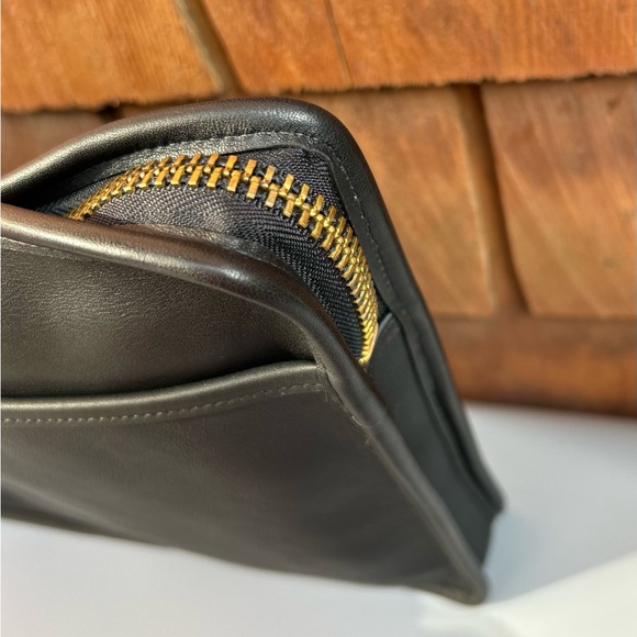 NWT XL Vintage Coach Zip Portfolio Leather Document Laptop Bag 5225, black - Picture 4 of 10